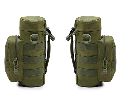 Taktička Molle torba za držač boce za vodu, torbica za hidrataciju, torbica za kuhalo vode s remenom Odgovara do 32 oz. Za planinarenje i ribolov