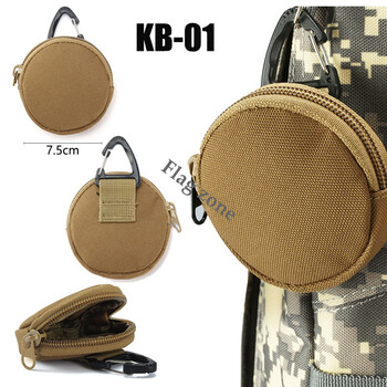 1000D Tactical EDC Pouch Molle Wallet Bag Портативен ключ Портмоне за монети Waist Fanny Pack Чанта за слушалки Мини ключодържател Пауч Hunting