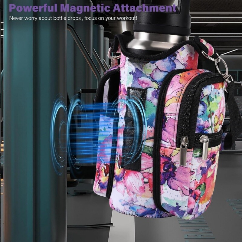 Magnetna torba za teretanu, držač boce s vodom Tvrtka magnetskih torbi za teretanu, magnetna torba za teretanu preko ramena za teretanu, putovanja, posao i sport