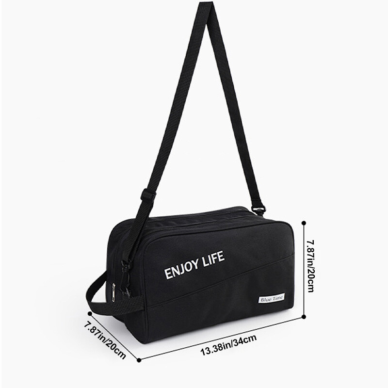 1бр. Чанта за фитнес Дамска Мъжка Спортна чанта за през рамо Спортна чанта за пътуване с голям капацитет Водоустойчива чанта за плуване за ежедневно развлечение Йога