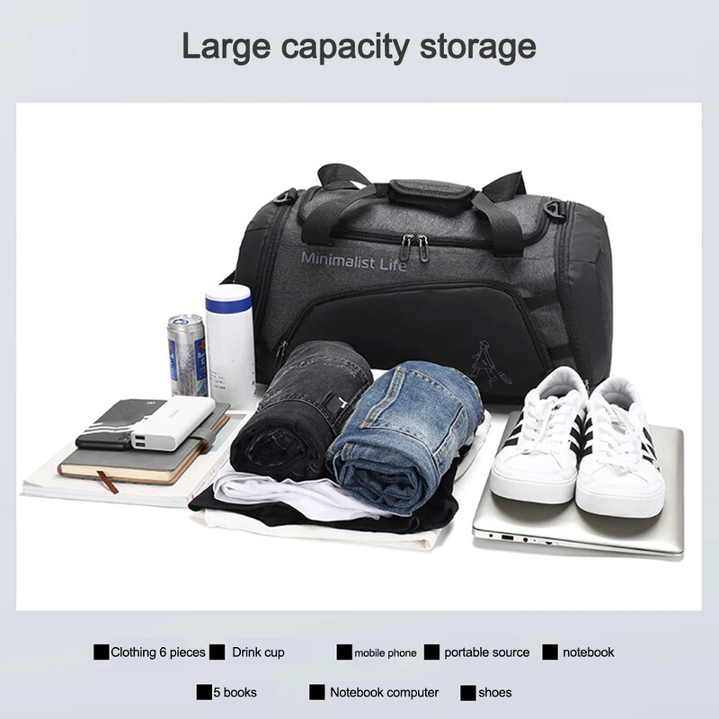 Vodootporne najlonske torbe za teretanu Ručna torba za vježbanje joge na otvorenom Muškarci Žene Fitness Putna pohrana Sportske torbe Suho mokro odvajanje