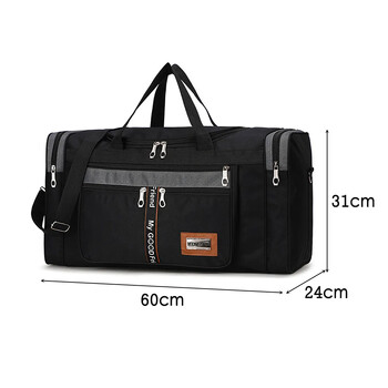 Oxford Fitness Bag μεγάλης χωρητικότητας Αθλητικό σακίδιο πλάτης Yoga Πολυλειτουργικό, ανθεκτικό στη φθορά, ρυθμιζόμενο λουράκι με φερμουάρ για άνδρες γυναίκες