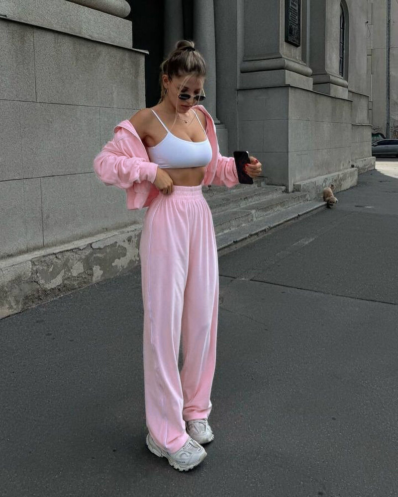 2024. Baršunasta trenirka, ženski set od 2 komada, modna majica s reverom, jakna s patentnim zatvaračem i odijelo s hlačama širokih nogavica, jesen-zima Y2K ulična odjeća