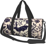 Geantă de sport pentru sală de gimnastică cu flori de liliac de Halloween pentru bărbați, femei, weekend, antrenament, antrenament, geantă de mână rezistentă la apă