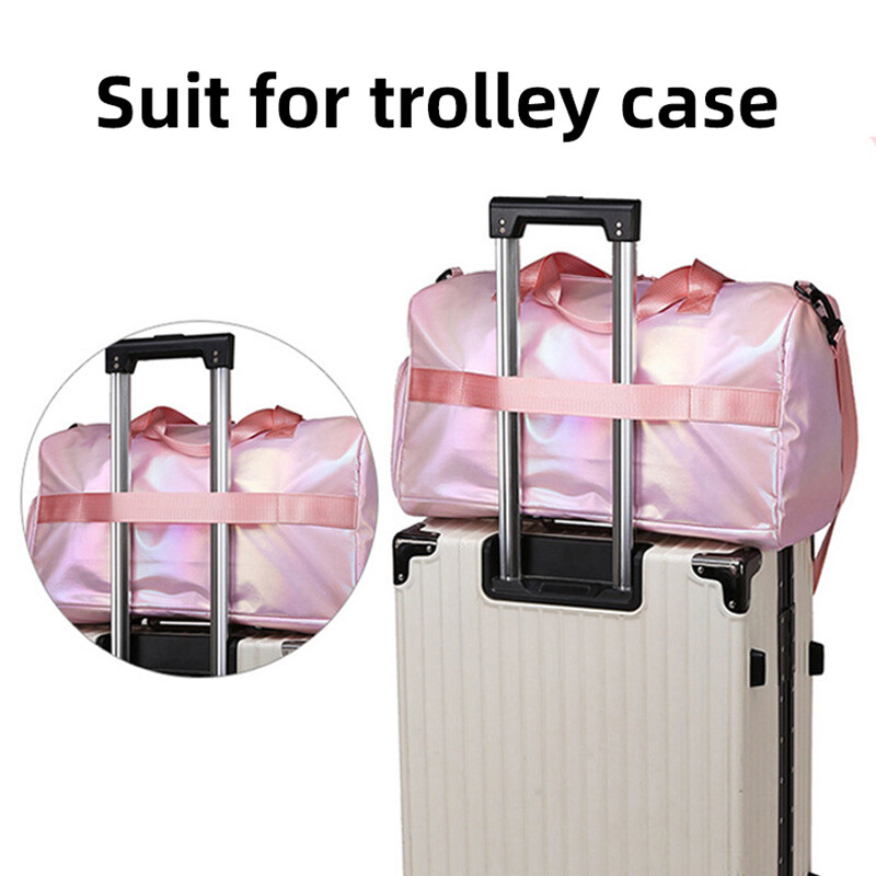 Biserno sjajna torba za teretanu Ženska torba za fitness trening Vodootporne torbe za jogu Mokro suha torba za plivanje Ženska putna torba