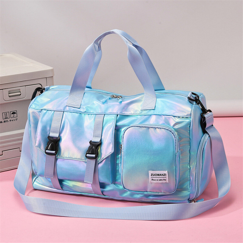 Biserno sjajna torba za teretanu Ženska torba za fitness trening Vodootporne torbe za jogu Mokro suha torba za plivanje Ženska putna torba