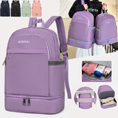 Йога раница за фитнес Пътна чанта за жени Мъже Фитнес тренировка Плажен басейн Сухи мокри обувки Джоб Спорт на открито Плуване Дневна чанта