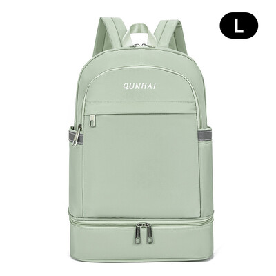 Йога раница за фитнес Пътна чанта за жени Мъже Фитнес тренировка Плажен басейн Сухи мокри обувки Джоб Спорт на открито Плуване Дневна чанта