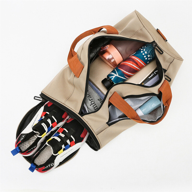 Ručna torba na rame Višenamjenska torba za fitness za žene muškarce za suho mokro odvajanje s džepom za cipele Vodootporne sportske torbe za teretanu