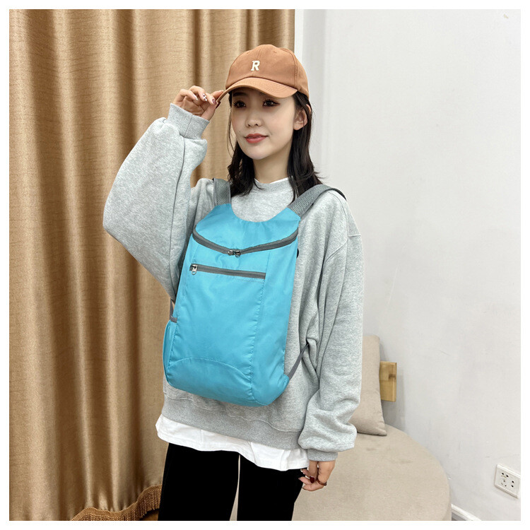 Muži a ženy ultraľahká skladacia taška, ľahký prenosný zbaliteľný skladací batoh, outdoorový športový turistický skladací batoh