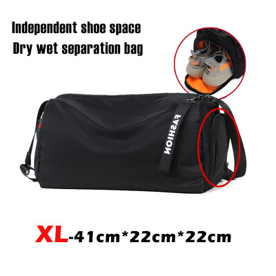 QUESHARK Torba za teretanu Muškarci Žene Suho i mokro odvojeno plivanje Torba na rame Putna ruksak velikog kapaciteta