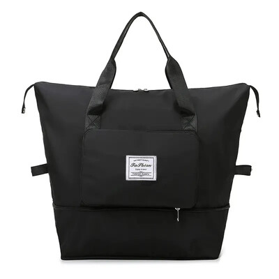 Sportska torba za fitness velikog kapaciteta, prijenosna, vodootporna, sklopiva dvoslojna torba za putnu sportsku torbicu za suho i mokro odvajanje