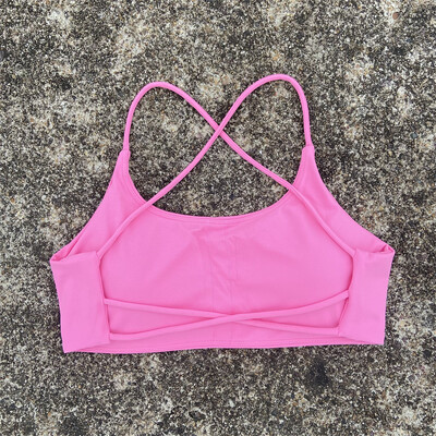 Ženski sportski grudnjak Seksi naramenice s križnim naramenicama Fitnes grudnjak s jakim utjecajem na teretanu Joga Vježbanje Crop Top prsluk Push Up donje rublje za trčanje