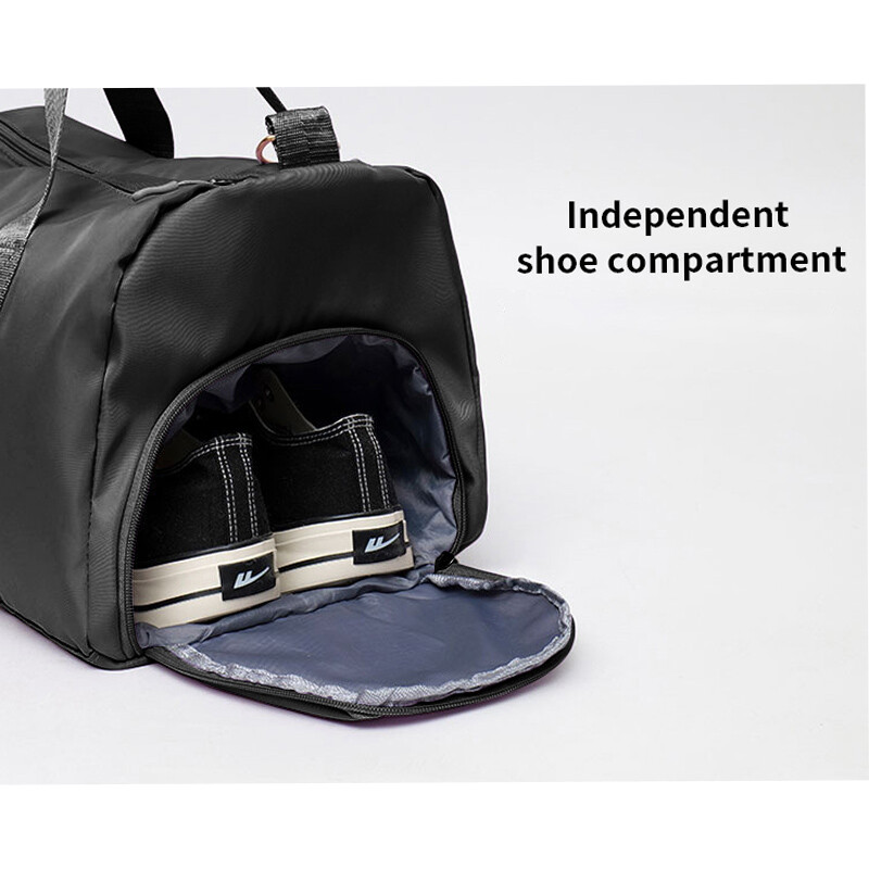 Muška crna putna torba 2024 Višenamjenska torba za vikend prtljagu na kratke udaljenosti Mekana, svijetla, suha, mokra, torba za vježbanje za vježbanje