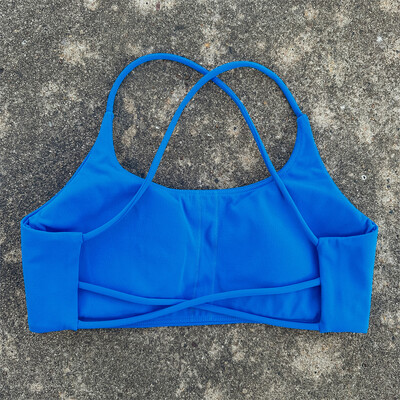 Jednobojni uski sveobuhvatni trening Ženski grudnjak za fitness Cross Back Joga donje rublje Gym Sport Top Hollow Back Push Up Jastučić za prsa