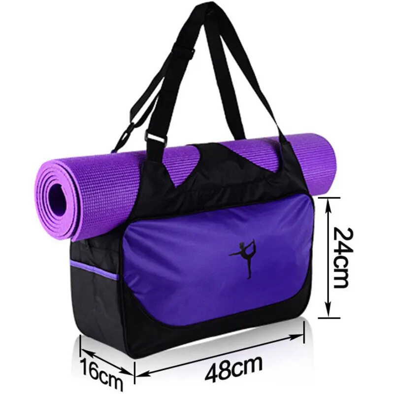 Fitness Yoga Bag Prijenosna joga prostirka Ručna torbica Sportska torba za žene Pilates Yoga Ples Vježbe Putna ruksak Torba za teretanu Paket prtljage