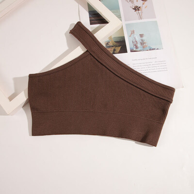 CHRLEISURE Sportski grudnjak Rebrasto bešavno donje rublje Ženski skraćeni gornji elastični uski prsluk Fitness Push Up grudnjak Sportska odjeća na otvorenom