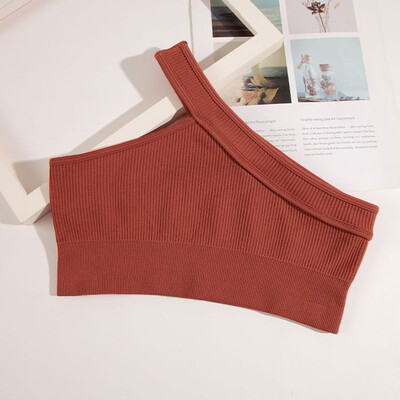 CHRLEISURE Sportski grudnjak Rebrasto bešavno donje rublje Ženski skraćeni gornji elastični uski prsluk Fitness Push Up grudnjak Sportska odjeća na otvorenom