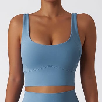 Αθλητικό σουτιέν Comfort SkinFriendly με μαξιλαράκι στήθους Tank Top Γυναικείο γυμναστήριο Γυμναστήριο για τρέξιμο σουτιέν Stretch Pull Up Γιλέκο Γυναικεία εσώρουχα