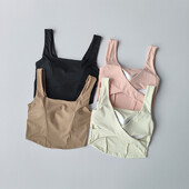 Jednodijelni sportski grudnjak s križnim leđima Ženska majica bez rukava Grudnjak za fitness koji se brzo suši Prozračni grudnjak za jogu