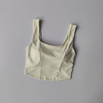 Jednodijelni sportski grudnjak s križnim leđima Ženska majica bez rukava Grudnjak za fitness koji se brzo suši Prozračni grudnjak za jogu