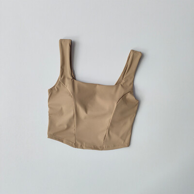 Jednodijelni sportski grudnjak s križnim leđima Ženska majica bez rukava Grudnjak za fitness koji se brzo suši Prozračni grudnjak za jogu