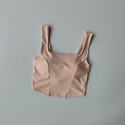 Jednodijelni sportski grudnjak s križnim leđima Ženska majica bez rukava Grudnjak za fitness koji se brzo suši Prozračni grudnjak za jogu