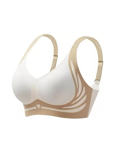 Podesivi V izrez bez žica Prikladan za sve vrste odjeće, opušteni bežični push-up grudnjak za žene kao što su majice, prsluci