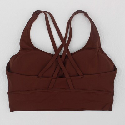 Дамски дрехи Фитнес топ Дишащ спортен сутиен Йога сутиен с кръстосана гръб Джогинг на открито Фитнес тренировки Спортно облекло Бельо