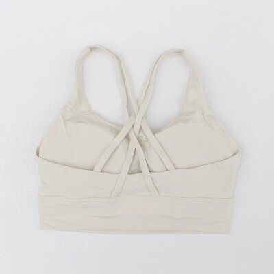 Дамски дрехи Фитнес топ Дишащ спортен сутиен Йога сутиен с кръстосана гръб Джогинг на открито Фитнес тренировки Спортно облекло Бельо