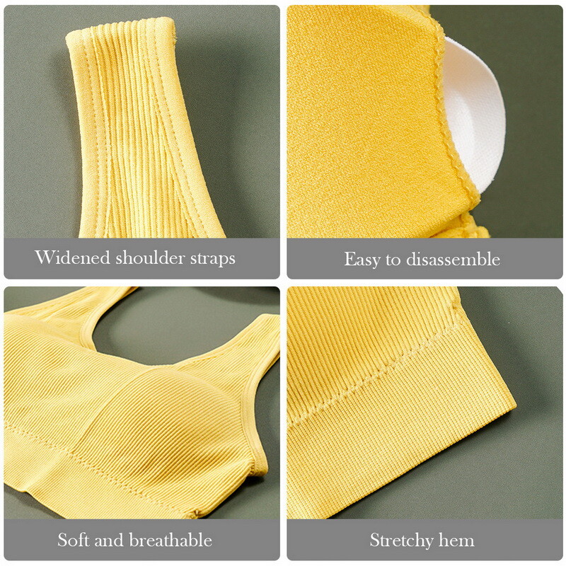 Bešavni gornji grudnjak za žene Bralette Sportski top Seksi donje rublje Udoban grudnjak Ženski Push Up grudnjak Bešavni gornji dio donjeg rublja ženski