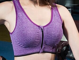 Ženski Push Up sportski grudnjak s patentnim zatvaračem Podstavljen bez žice, otporan na udarce Prozračne sportske majice Fitness Gym Yoga Sportski prsluk Gornji dio grudnjaka