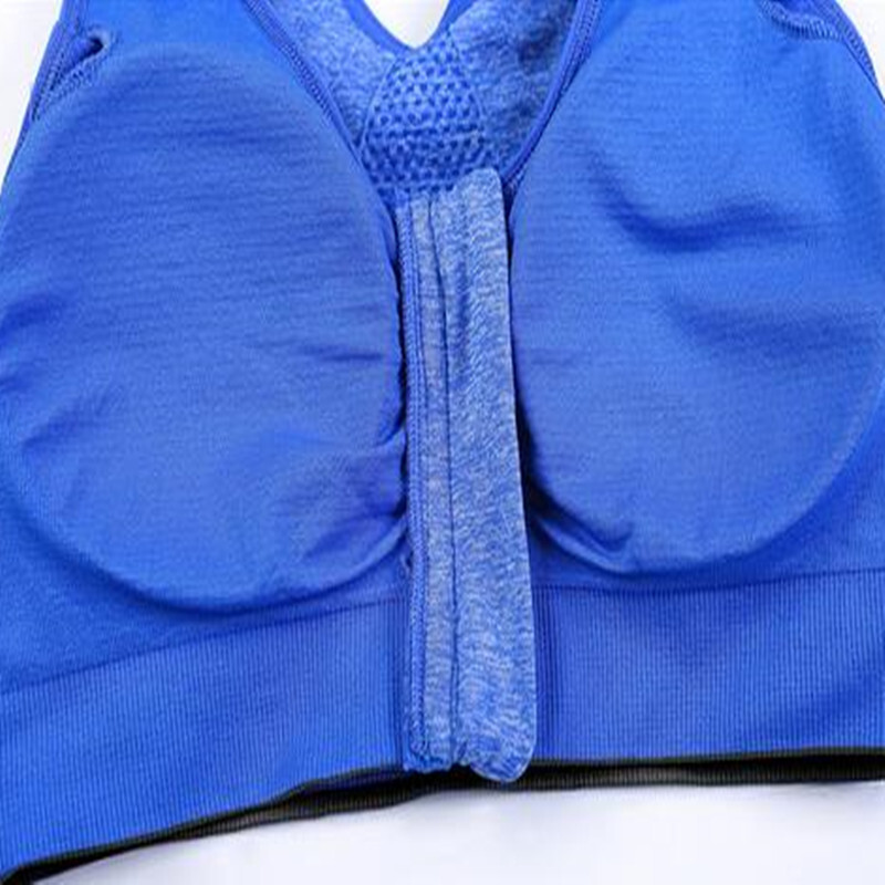 Ženski Push Up sportski grudnjak s patentnim zatvaračem Podstavljen bez žice, otporan na udarce Prozračne sportske majice Fitness Gym Yoga Sportski prsluk Gornji dio grudnjaka