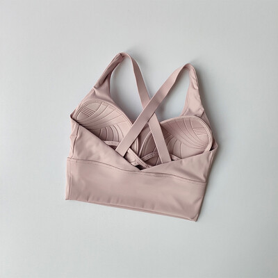 Sportski grudnjak s fiksnim uloškom Donje rublje Profesionalni grudnjak otporan na udarce za trčanje Push up donje rublje za teretanu Joga grudnjak za fitness