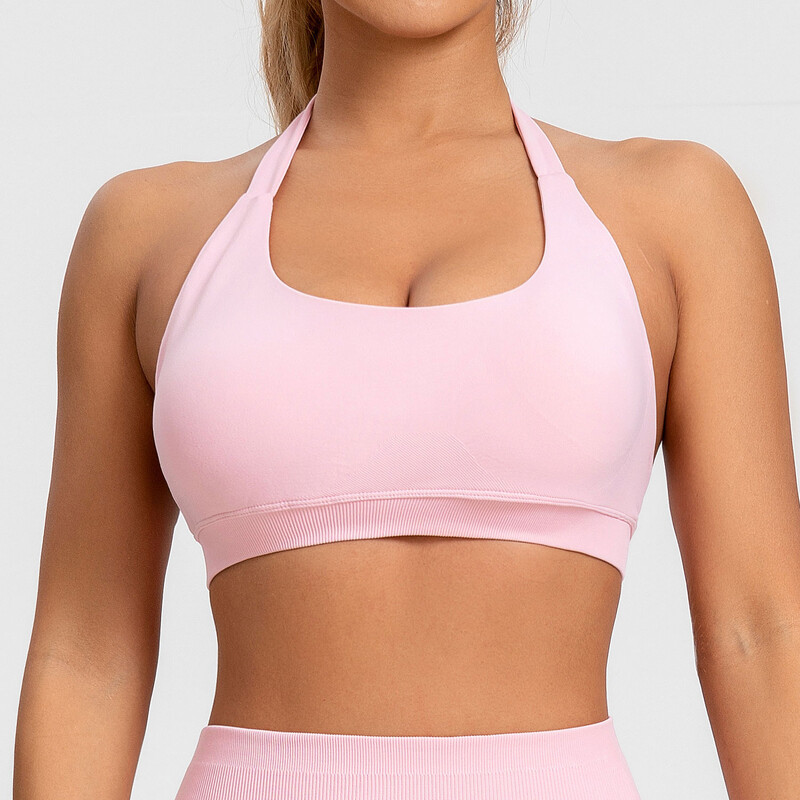 NCLAGEN Ženski bešavni sportski grudnjak bez leđa Odjeća za teretanu Activewaer Impact Band Fitness Tank Workout Topovi za jogu bez leđa