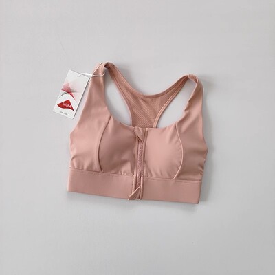 Športová podprsenka s predným zipsom, nárazuvzdorná športová spodná bielizeň, vysoko nárazová podprsenka na jogu, rýchloschnúca bežecká vesta, fitness podprsenka na jogu pre ženy