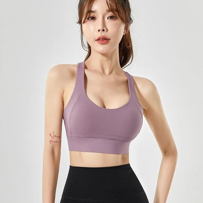 Vrhunski sportski grudnjak Gym Push Up grudnjak Ženska leđa Visoki udarni sportski gornji dio Crop Fitness odjeća za jogu Gym Grudnjak Sportska odjeća