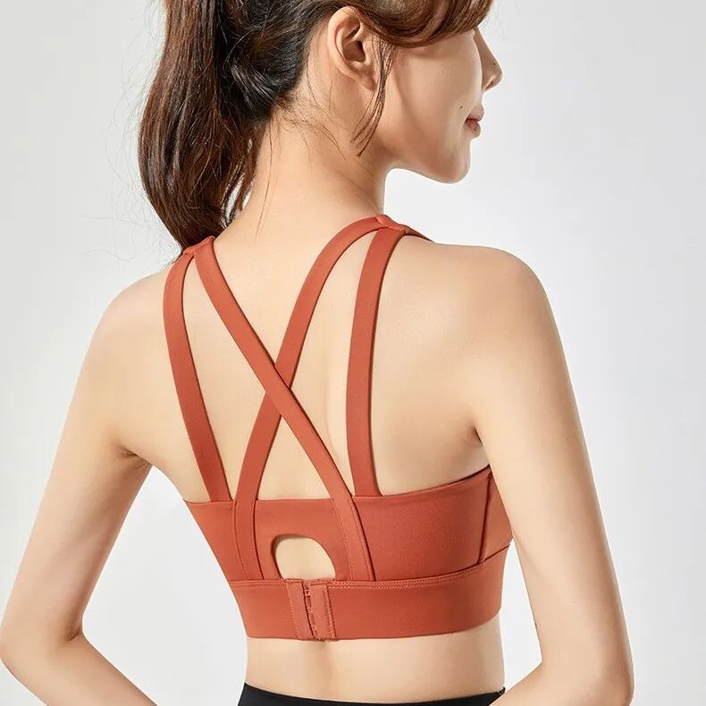 Vrhunski sportski grudnjak Gym Push Up grudnjak Ženska leđa Visoki udarni sportski gornji dio Crop Fitness odjeća za jogu Gym Grudnjak Sportska odjeća