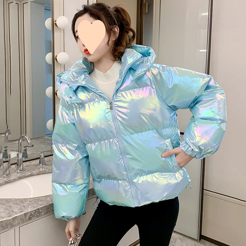 2024 Nový štýl Malý módny bavlnený kabát s kapucňou Dámsky krátky módny kabát na chlieb Zimný kabát Trend