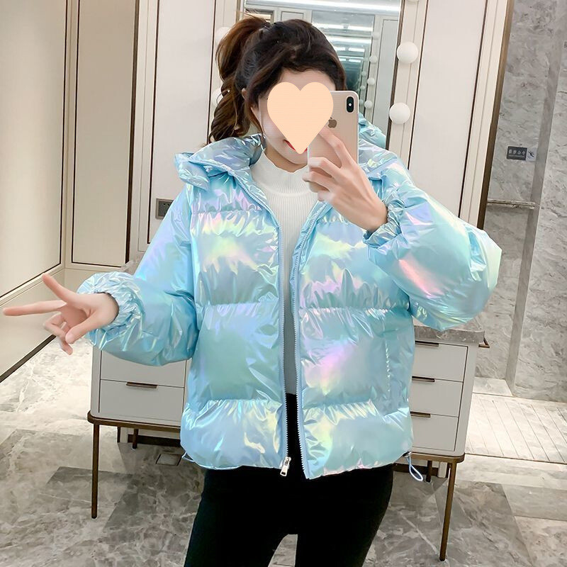 2024 Nový štýl Malý módny bavlnený kabát s kapucňou Dámsky krátky módny kabát na chlieb Zimný kabát Trend