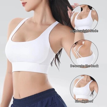 Γυναικεία Γυμναστική Γιόγκα Σουτιέν Race Back Sports Bras Nylon Top Γυναικείο σουτιέν Σέξι αναπνεύσιμο εσώρουχο για γυναίκες γυμναστήριο