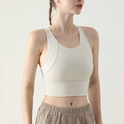 Ženski grudnjak za jogu Fitness High Impact grudnjak za teretanu Push-up podloga Sportski prsluk Prozračno donje rublje za jogu Prsluk za trčanje Vrhunski sportski grudnjak