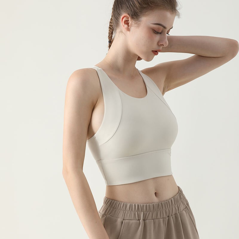 Ženski grudnjak za jogu Fitness High Impact grudnjak za teretanu Push-up podloga Sportski prsluk Prozračno donje rublje za jogu Prsluk za trčanje Vrhunski sportski grudnjak