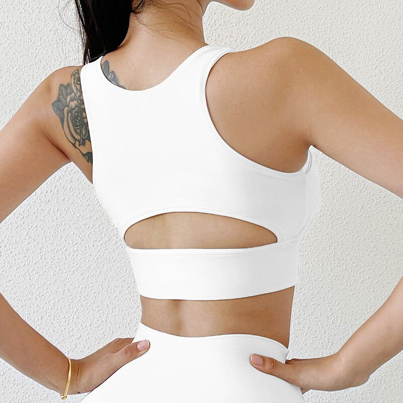 SOISOU najlonski grudnjak za teretanu Najseksi grudnjak za žene Sportska majica za jogu Ženski uski elastični prozračni jastučić za prsa koji se može skinuti Crop Top 5 boja