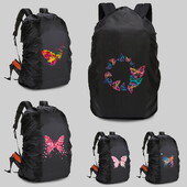 Zaštitna navlaka za kišu Školska torba Vodootporna i otporna na prašinu 20-70L Putna navlaka za kampiranje s printom leptira Navlaka za penjanje na otvorenom