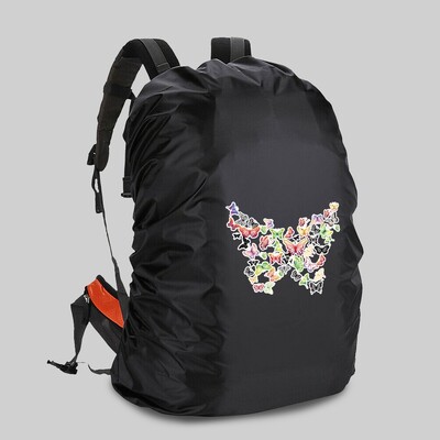 Zaštitna navlaka za kišu Školska torba Vodootporna i otporna na prašinu 20-70L Putna navlaka za kampiranje s printom leptira Navlaka za penjanje na otvorenom