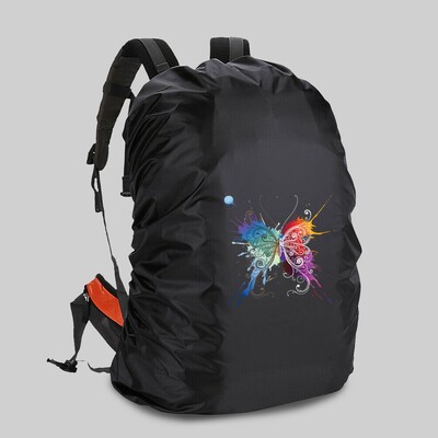 Zaštitna navlaka za kišu Školska torba Vodootporna i otporna na prašinu 20-70L Putna navlaka za kampiranje s printom leptira Navlaka za penjanje na otvorenom