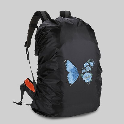 Zaštitna navlaka za kišu Školska torba Vodootporna i otporna na prašinu 20-70L Putna navlaka za kampiranje s printom leptira Navlaka za penjanje na otvorenom