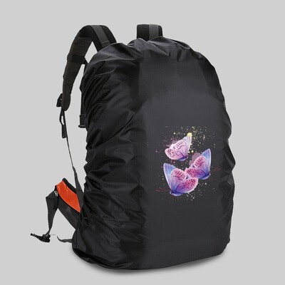 Zaštitna navlaka za kišu Školska torba Vodootporna i otporna na prašinu 20-70L Putna navlaka za kampiranje s printom leptira Navlaka za penjanje na otvorenom