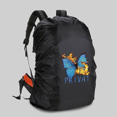 Zaštitna navlaka za kišu Školska torba Vodootporna i otporna na prašinu 20-70L Putna navlaka za kampiranje s printom leptira Navlaka za penjanje na otvorenom